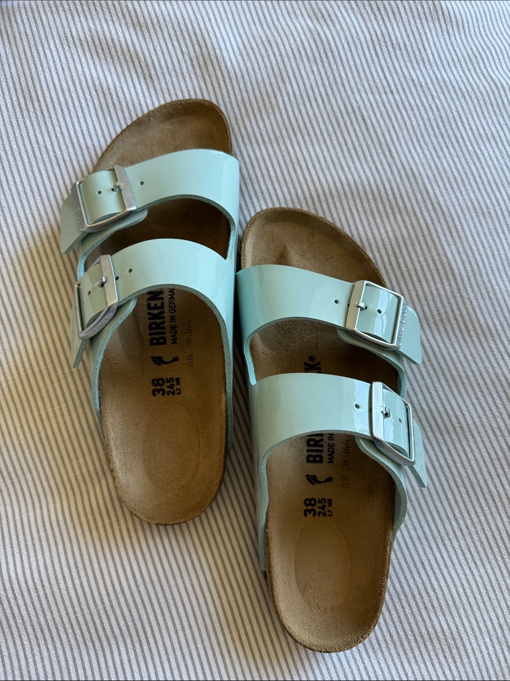 Birkenstock Kids Arizona Sandals in Mint Blue